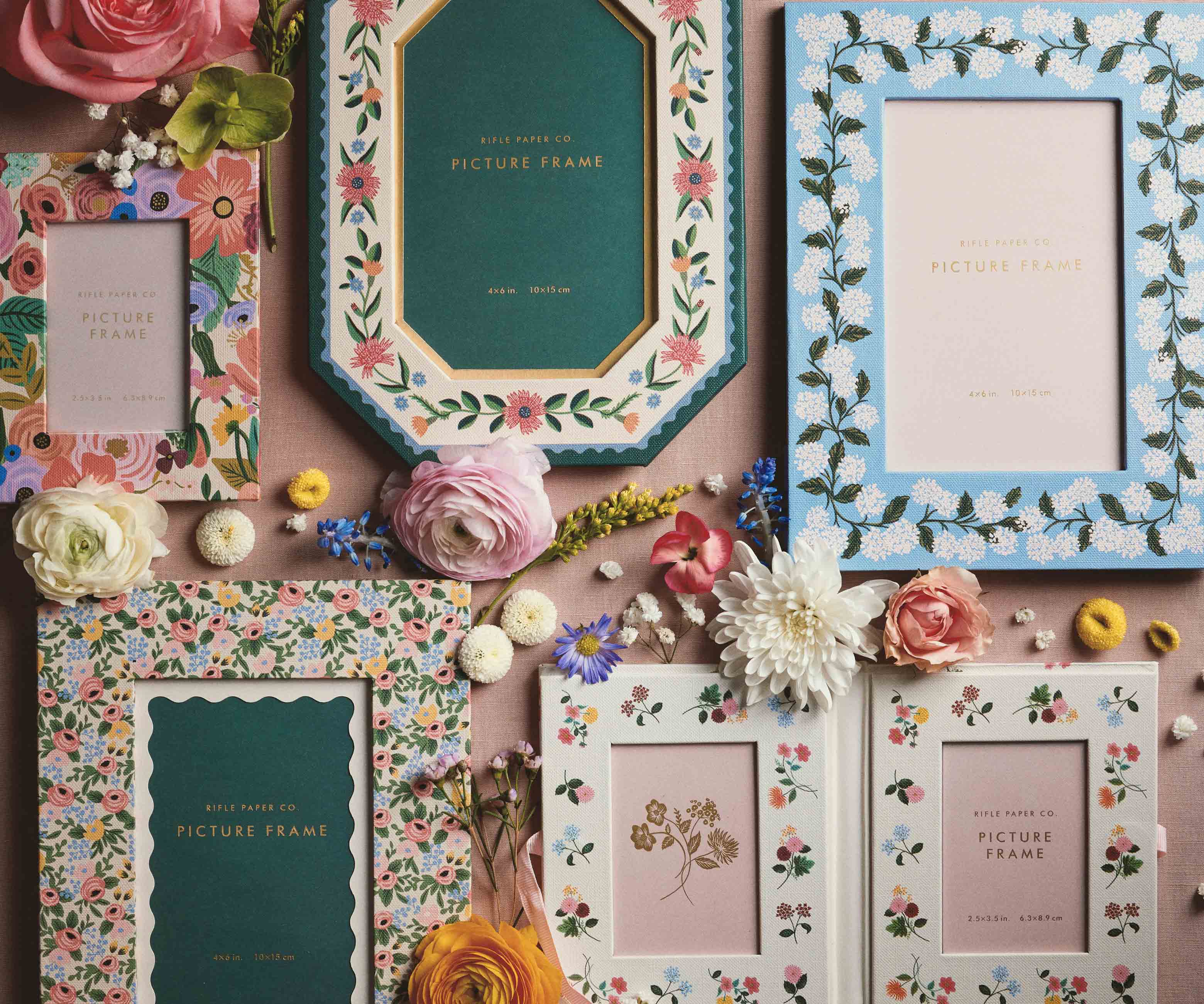 Paper Wrapped Picture Frame - Rosa